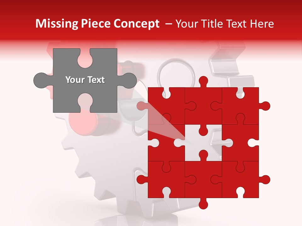 Cogwheel Success Puzzle PowerPoint Template