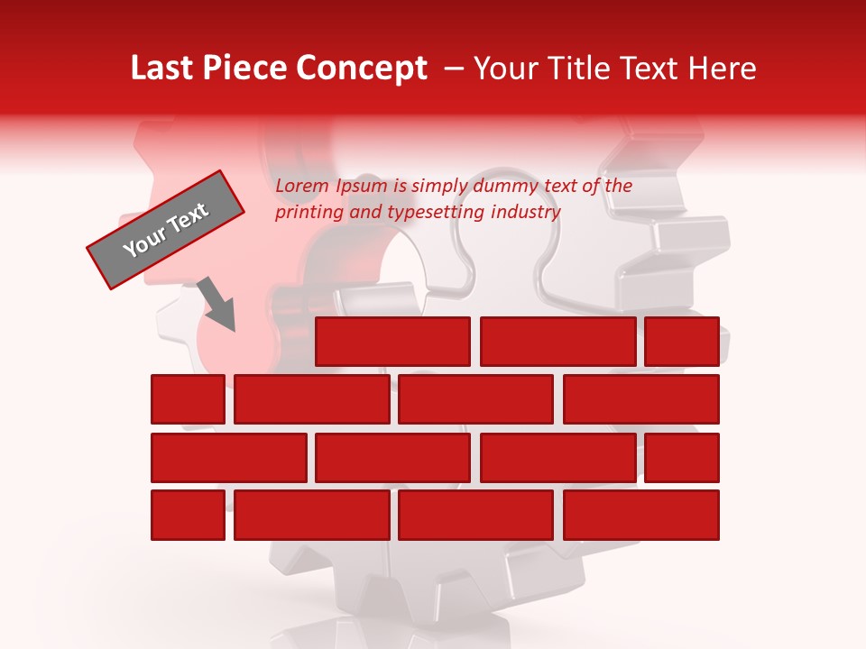 Cogwheel Success Puzzle PowerPoint Template