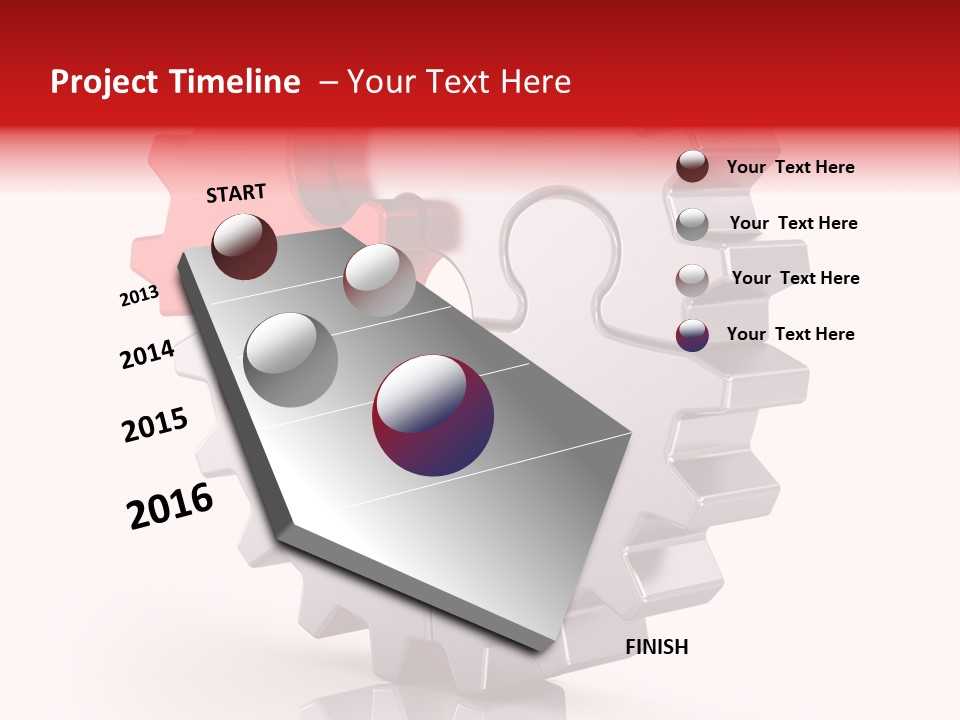 Cogwheel Success Puzzle PowerPoint Template