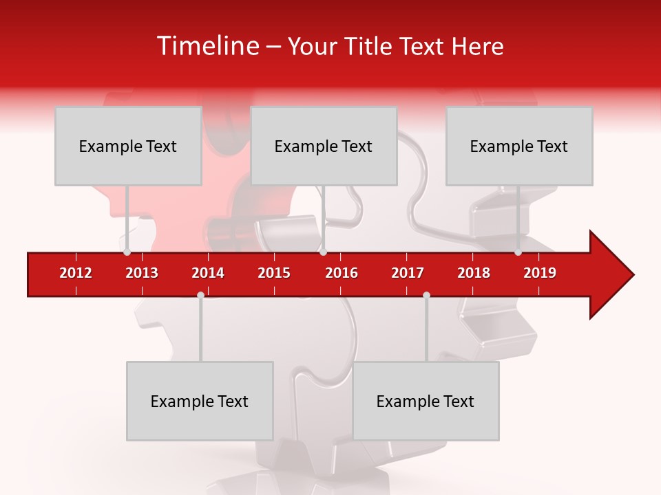 Cogwheel Success Puzzle PowerPoint Template