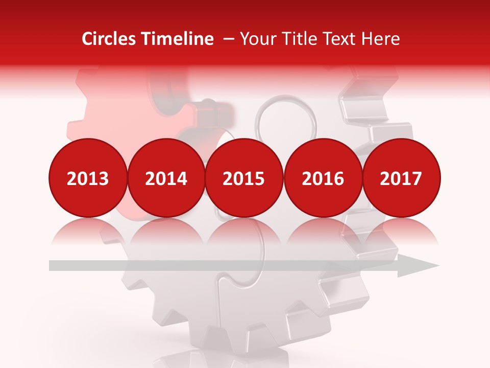 Cogwheel Success Puzzle PowerPoint Template