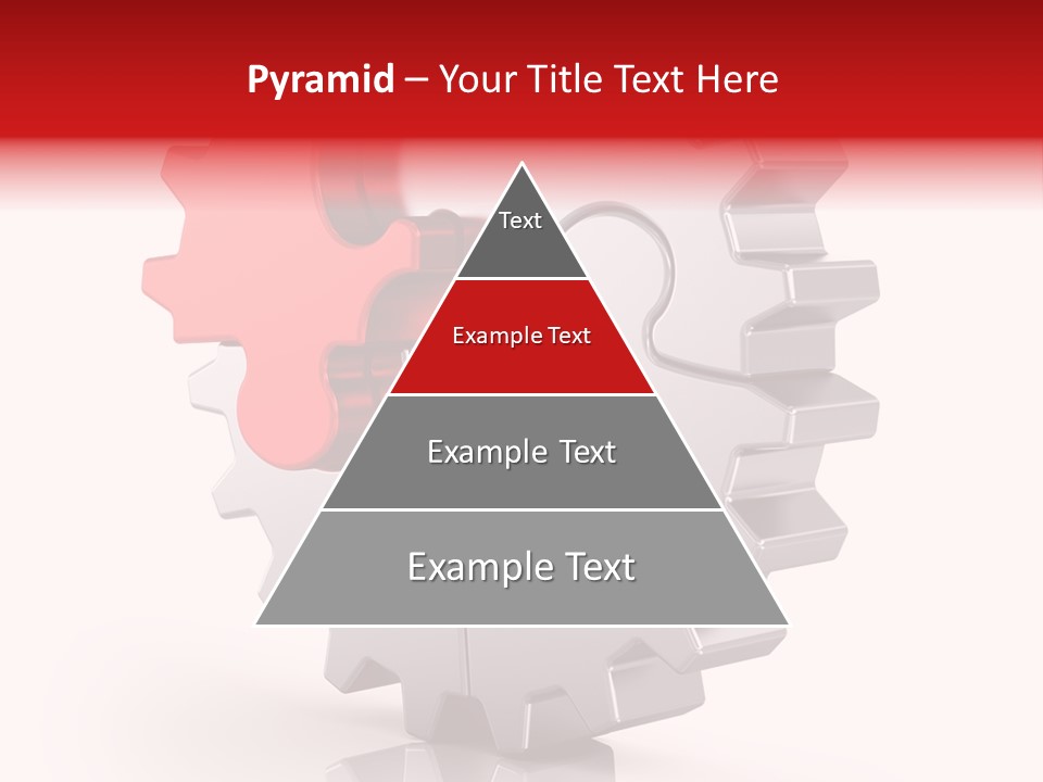 Cogwheel Success Puzzle PowerPoint Template