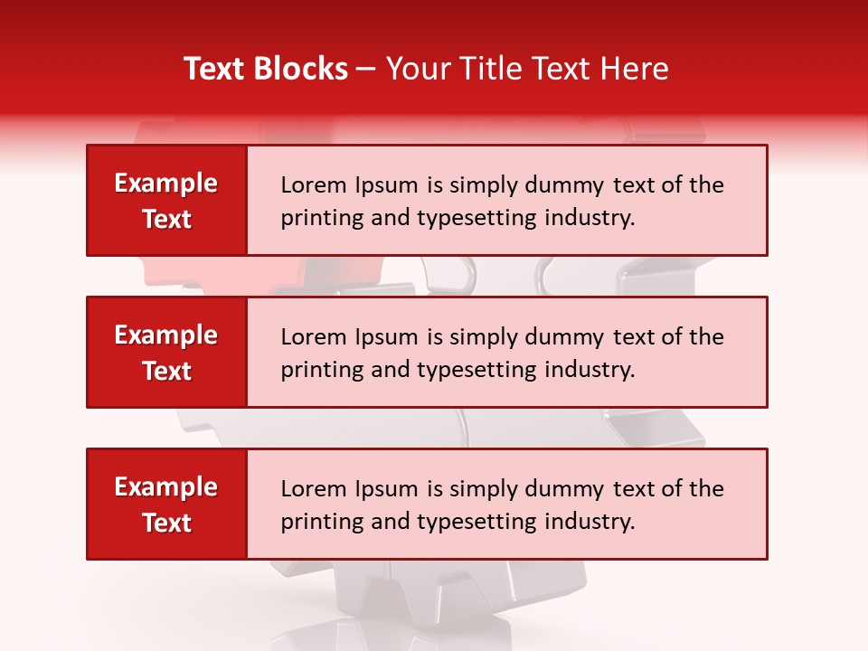 Cogwheel Success Puzzle PowerPoint Template