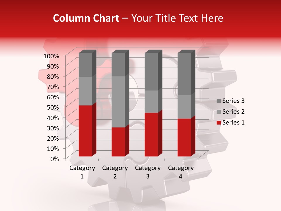Cogwheel Success Puzzle PowerPoint Template