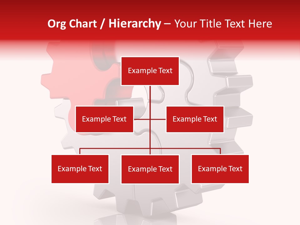 Cogwheel Success Puzzle PowerPoint Template