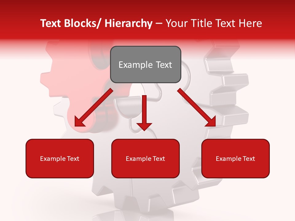 Cogwheel Success Puzzle PowerPoint Template