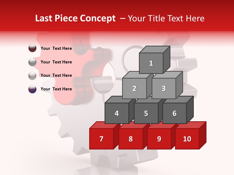 Cogwheel Success Puzzle PowerPoint Template