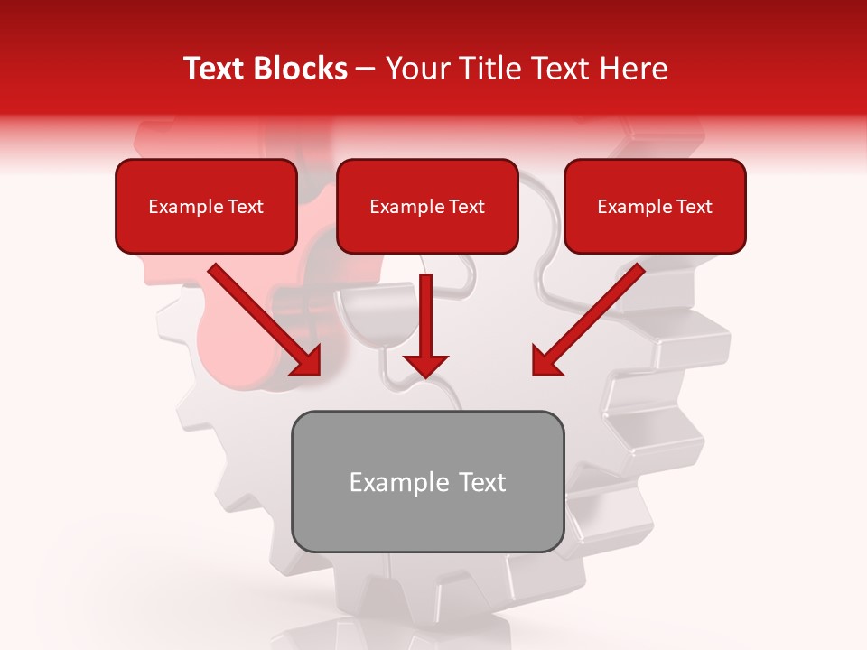 Cogwheel Success Puzzle PowerPoint Template