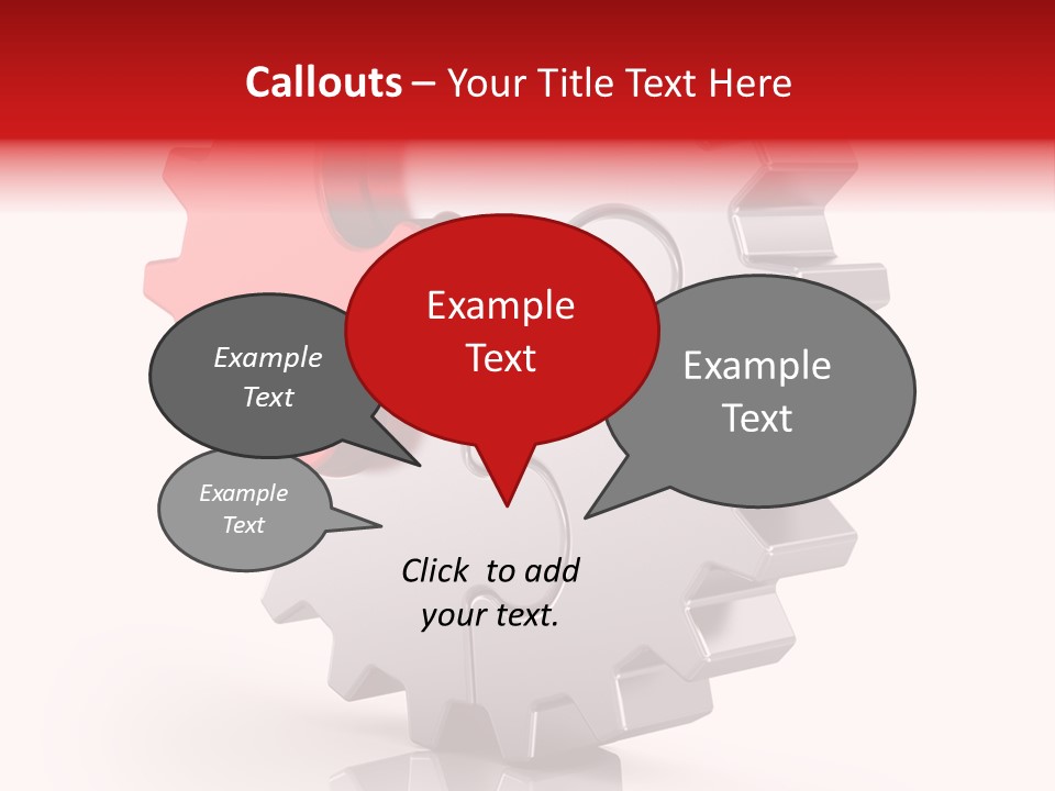 Cogwheel Success Puzzle PowerPoint Template