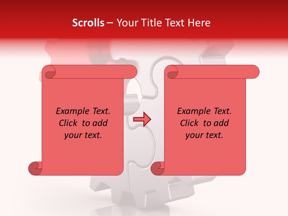 Cogwheel Success Puzzle PowerPoint Template