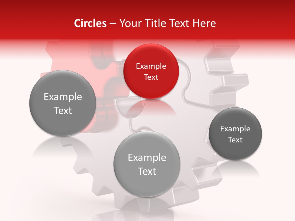 Cogwheel Success Puzzle PowerPoint Template