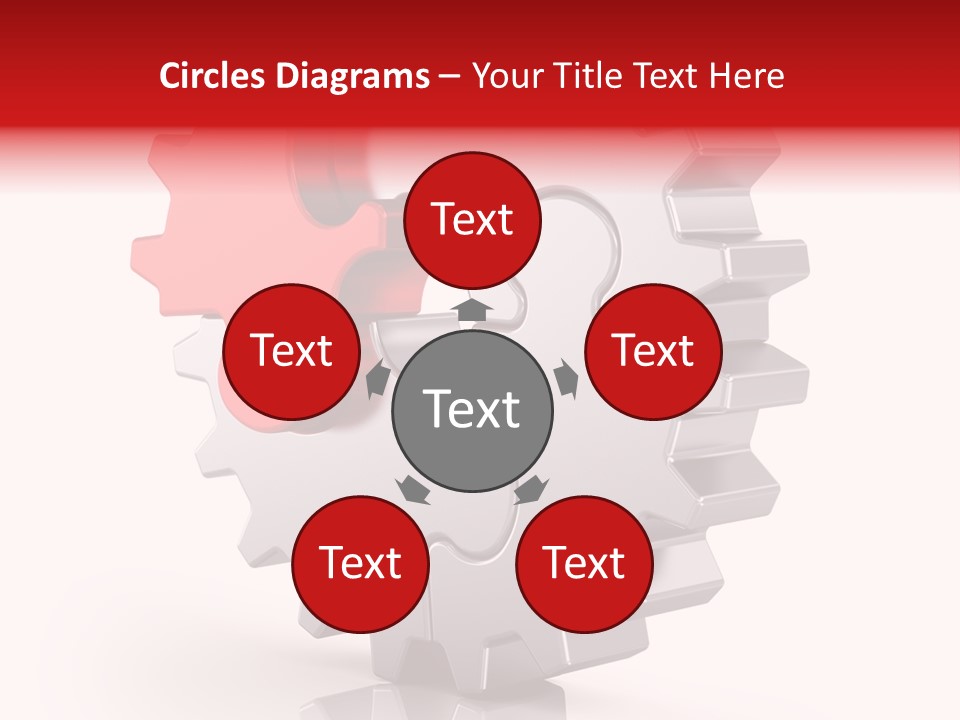 Cogwheel Success Puzzle PowerPoint Template