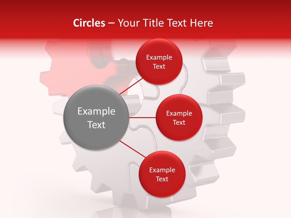 Cogwheel Success Puzzle PowerPoint Template