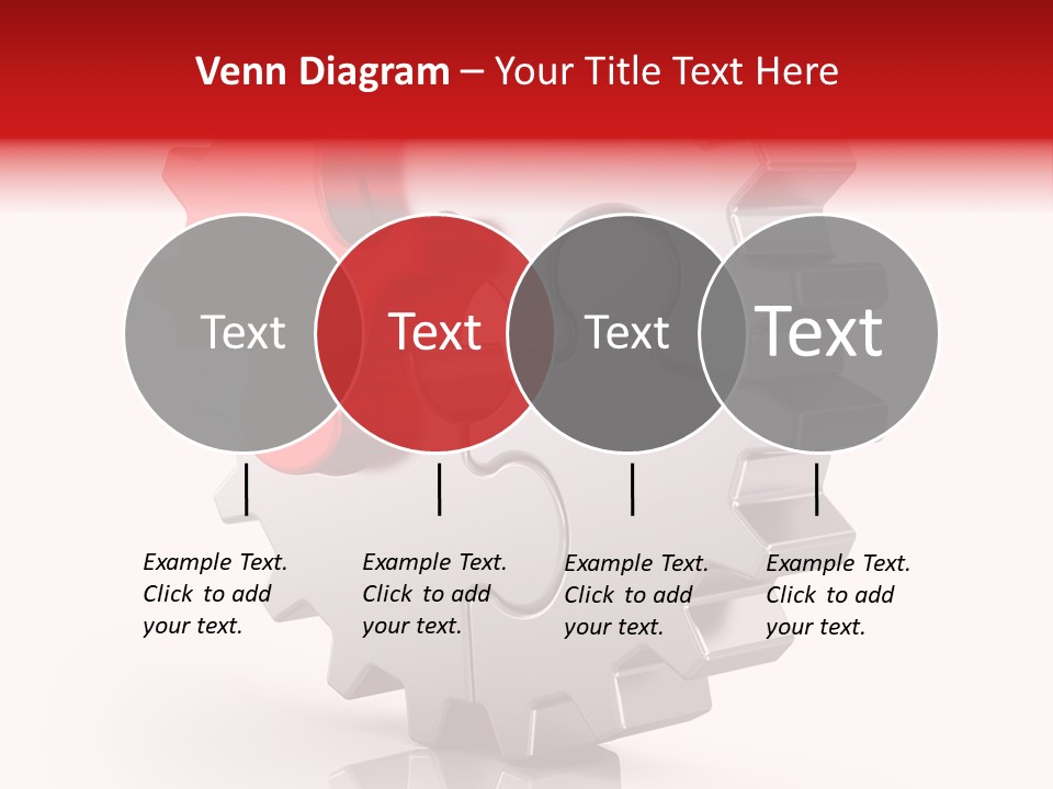 Cogwheel Success Puzzle PowerPoint Template