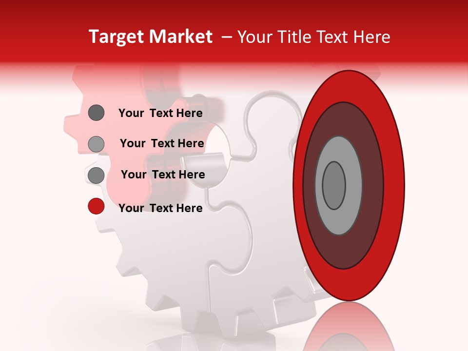 Cogwheel Success Puzzle PowerPoint Template