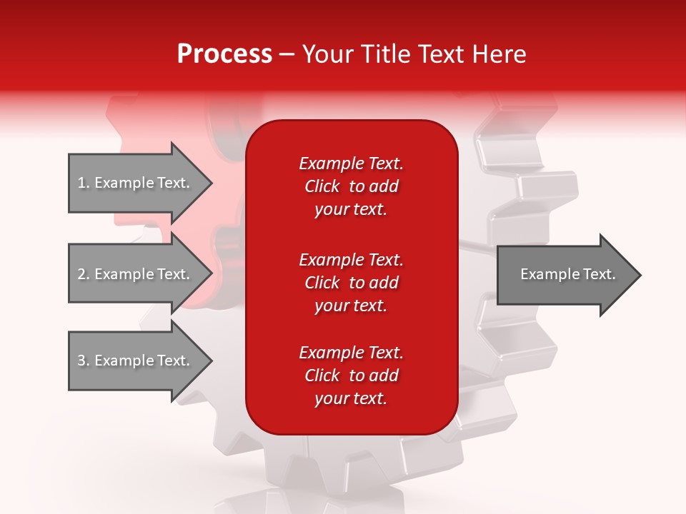 Cogwheel Success Puzzle PowerPoint Template