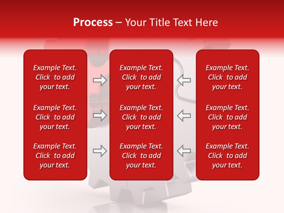 Cogwheel Success Puzzle PowerPoint Template