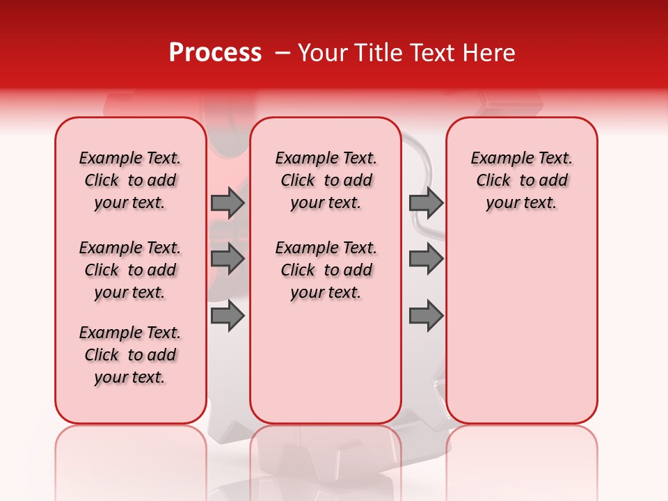 Cogwheel Success Puzzle PowerPoint Template