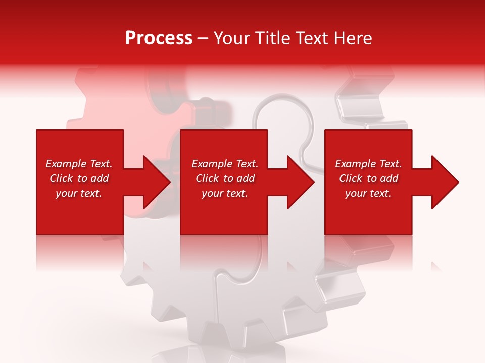 Cogwheel Success Puzzle PowerPoint Template