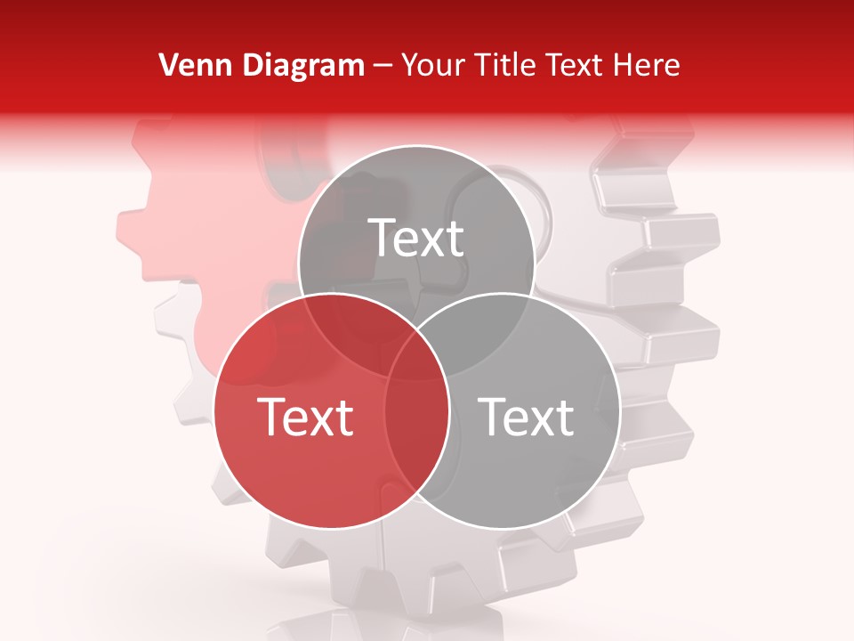 Cogwheel Success Puzzle PowerPoint Template
