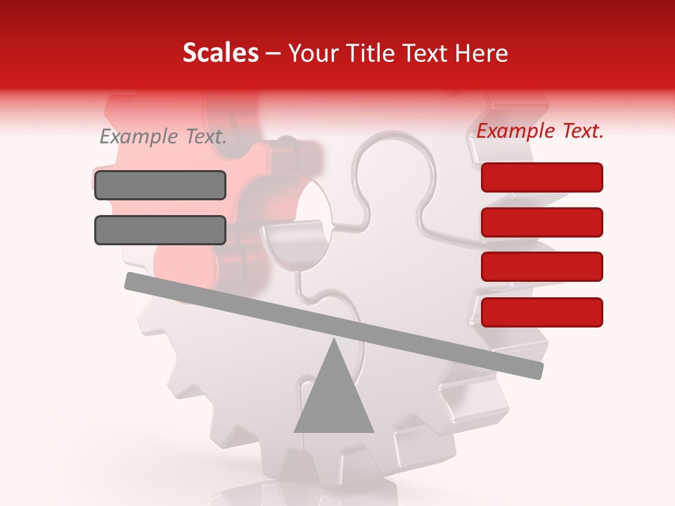 Cogwheel Success Puzzle PowerPoint Template
