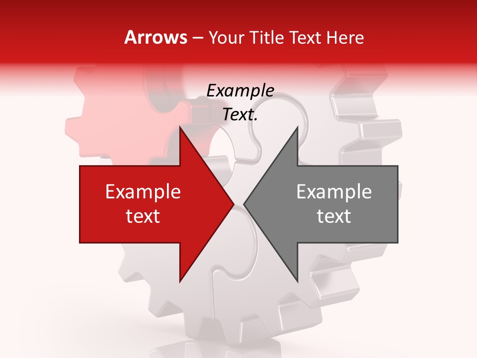 Cogwheel Success Puzzle PowerPoint Template