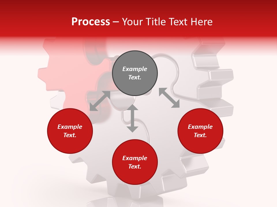 Cogwheel Success Puzzle PowerPoint Template