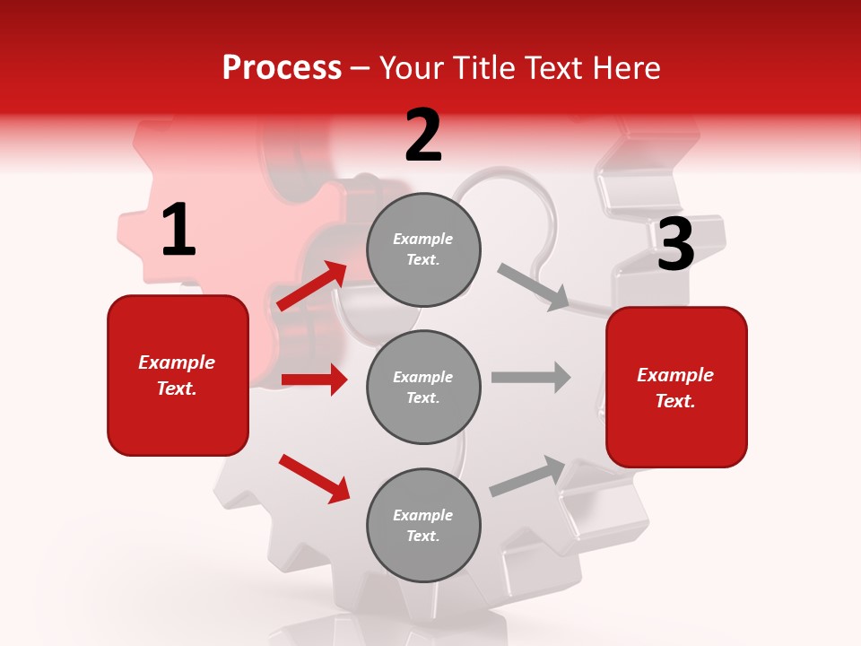 Cogwheel Success Puzzle PowerPoint Template