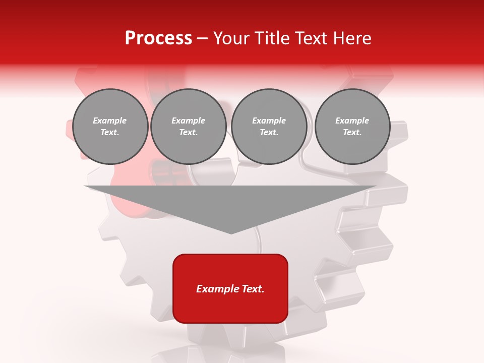 Cogwheel Success Puzzle PowerPoint Template