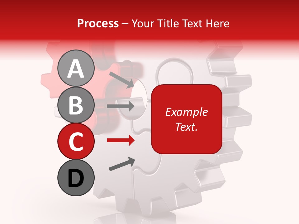 Cogwheel Success Puzzle PowerPoint Template