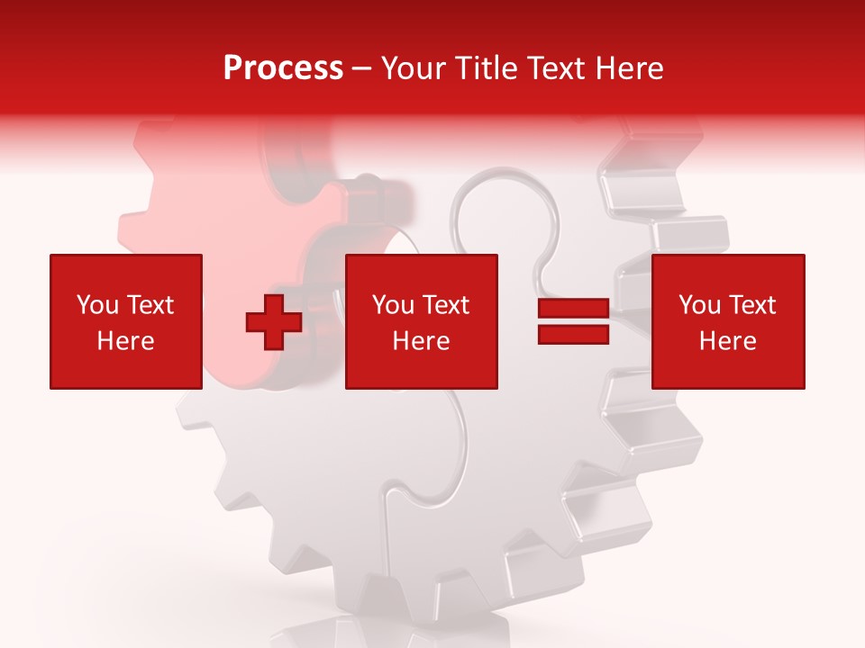 Cogwheel Success Puzzle PowerPoint Template
