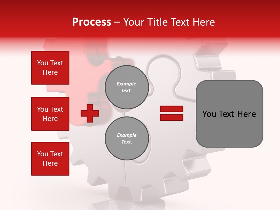 Cogwheel Success Puzzle PowerPoint Template