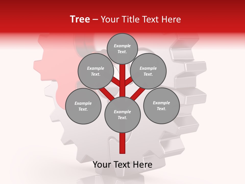 Cogwheel Success Puzzle PowerPoint Template