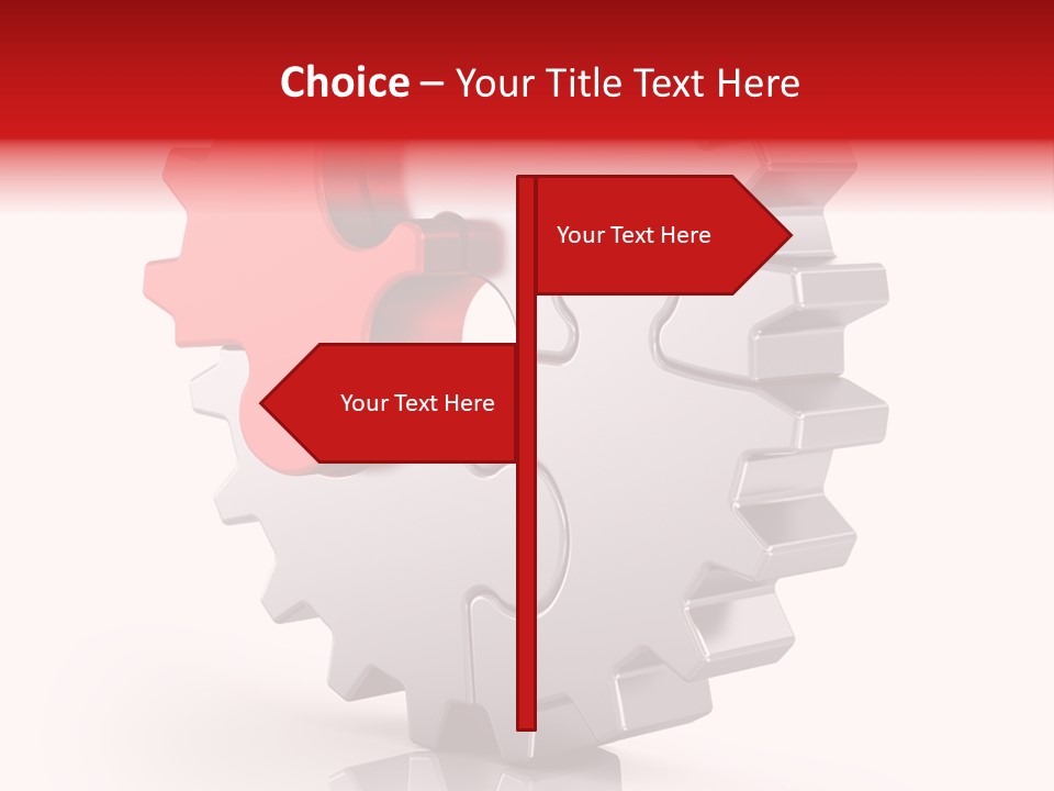 Cogwheel Success Puzzle PowerPoint Template