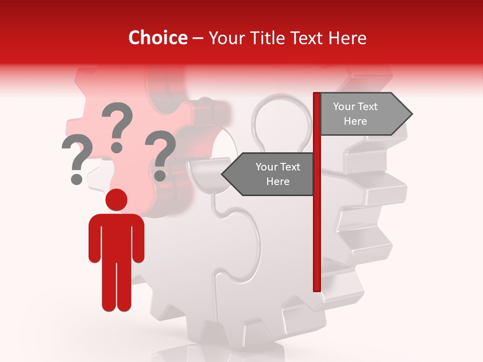 Cogwheel Success Puzzle PowerPoint Template