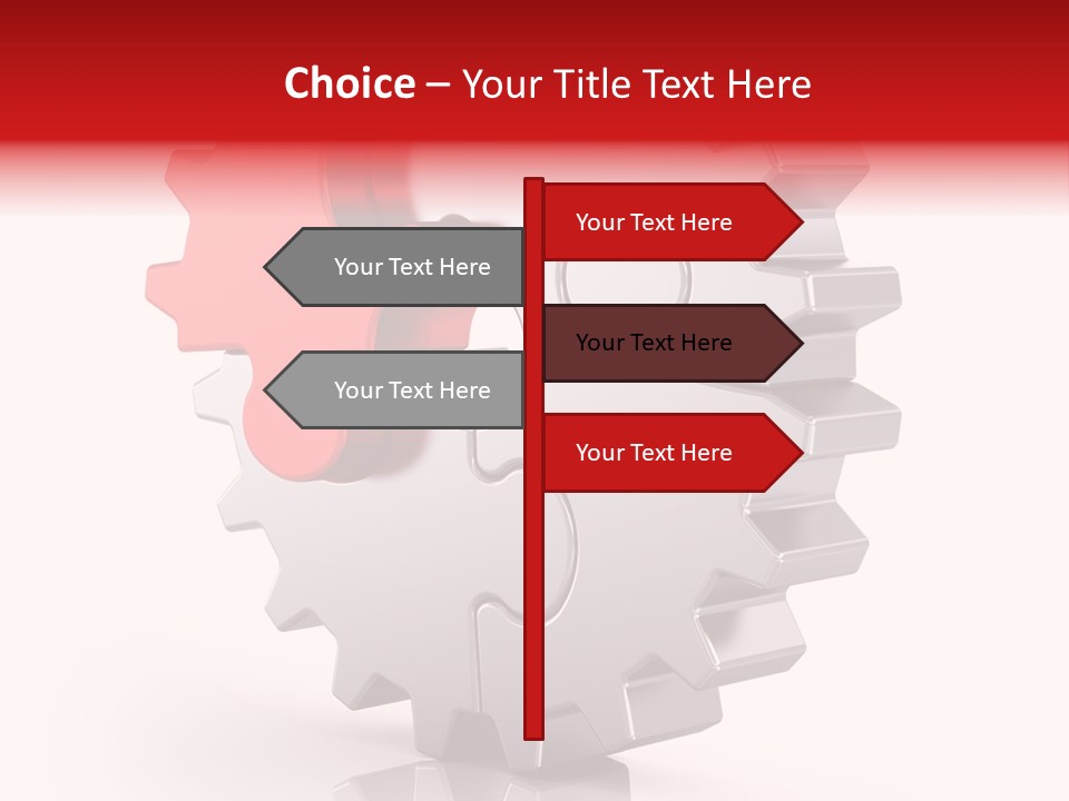 Cogwheel Success Puzzle PowerPoint Template
