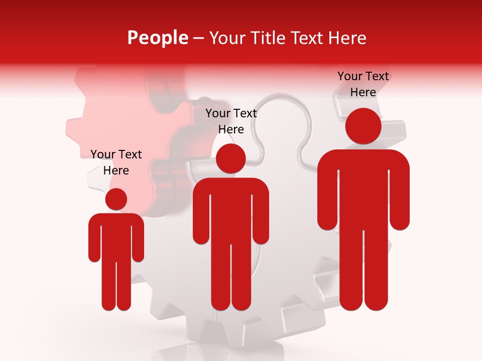 Cogwheel Success Puzzle PowerPoint Template