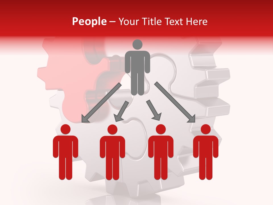 Cogwheel Success Puzzle PowerPoint Template