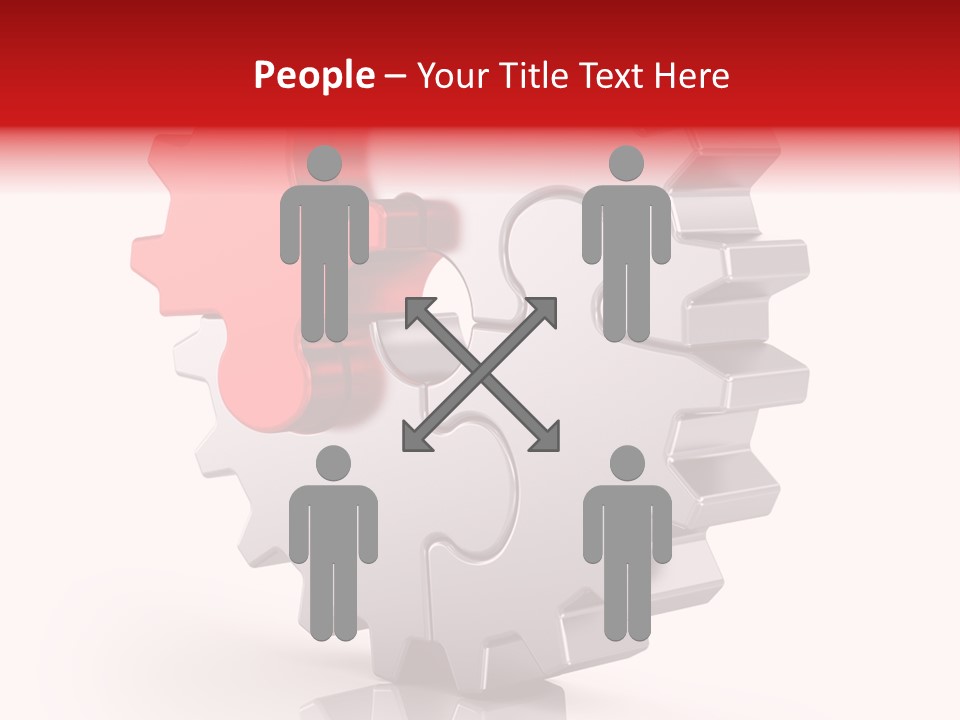 Cogwheel Success Puzzle PowerPoint Template