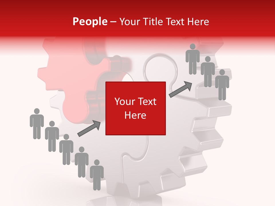 Cogwheel Success Puzzle PowerPoint Template
