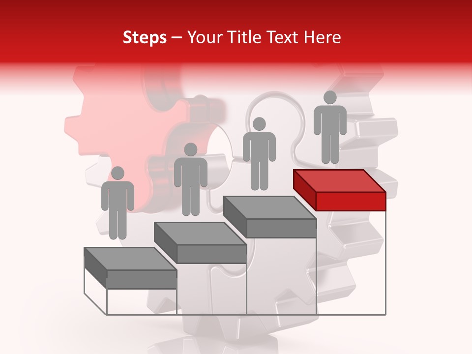 Cogwheel Success Puzzle PowerPoint Template