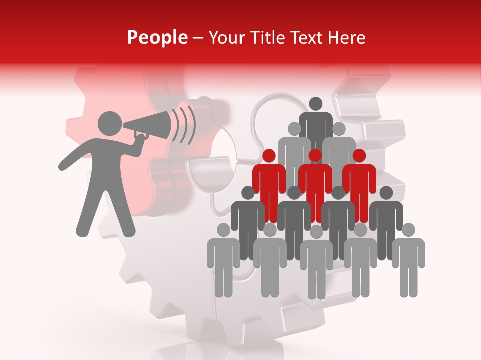 Cogwheel Success Puzzle PowerPoint Template