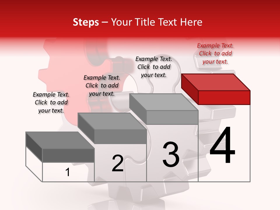Cogwheel Success Puzzle PowerPoint Template