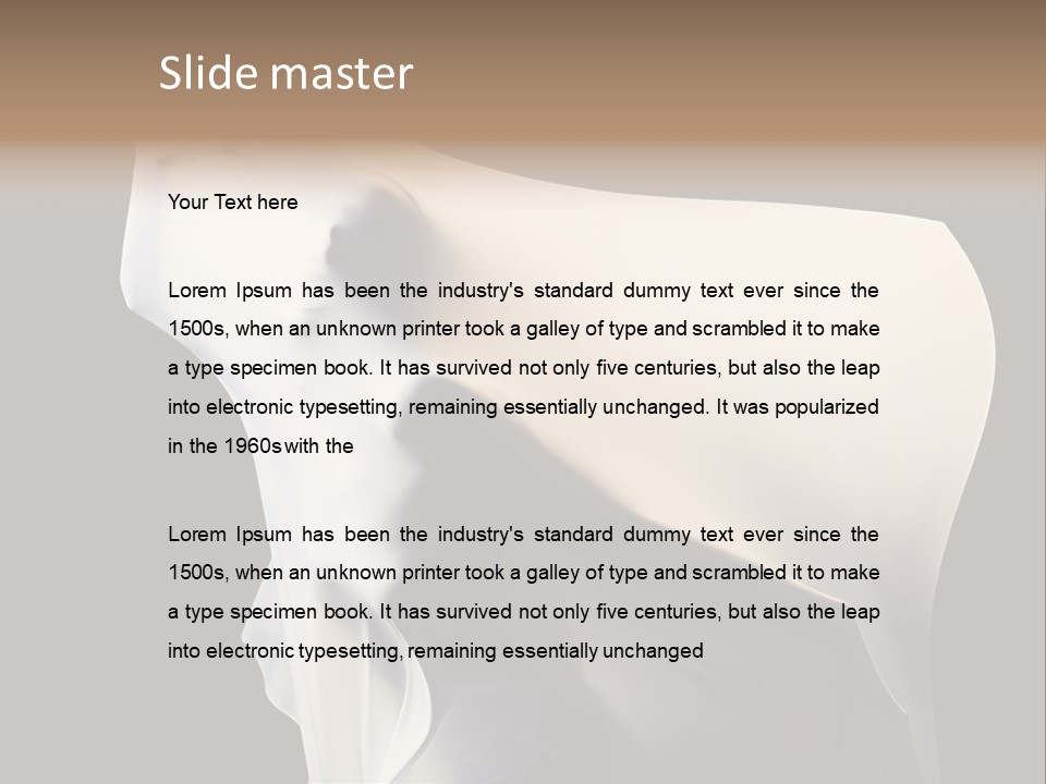 Stress White Fashion PowerPoint Template