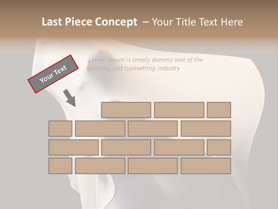 Stress White Fashion PowerPoint Template