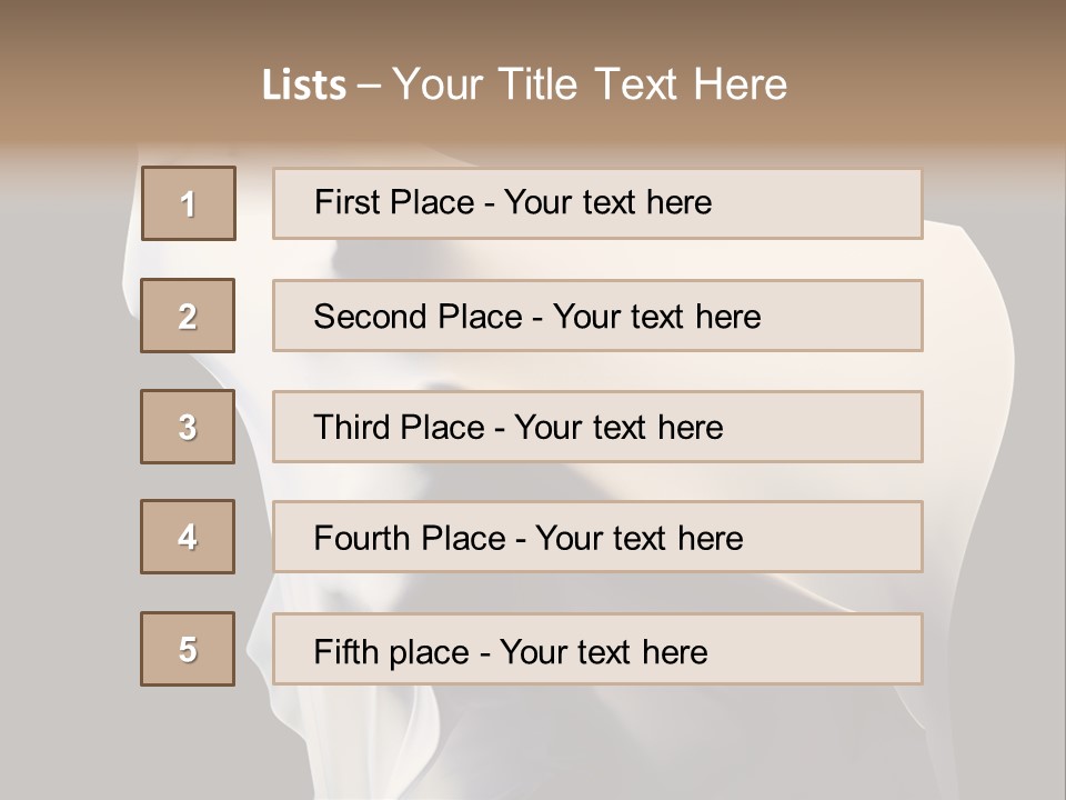 Stress White Fashion PowerPoint Template