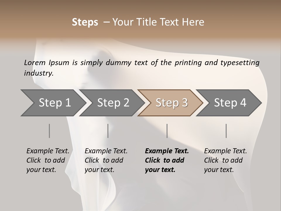 Stress White Fashion PowerPoint Template