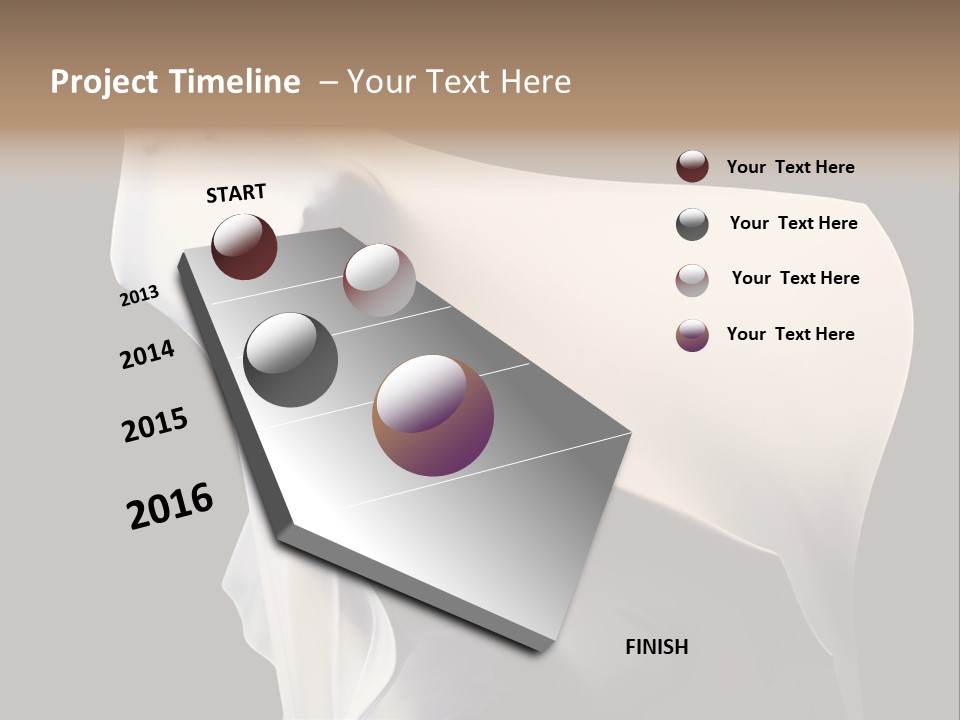 Stress White Fashion PowerPoint Template