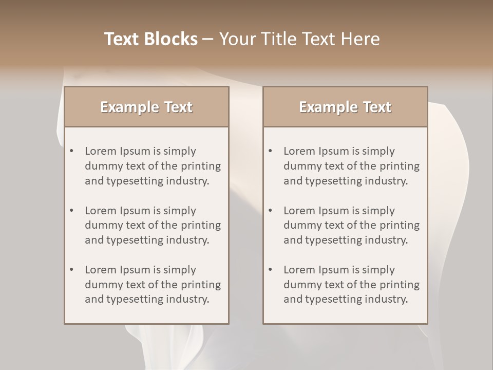 Stress White Fashion PowerPoint Template