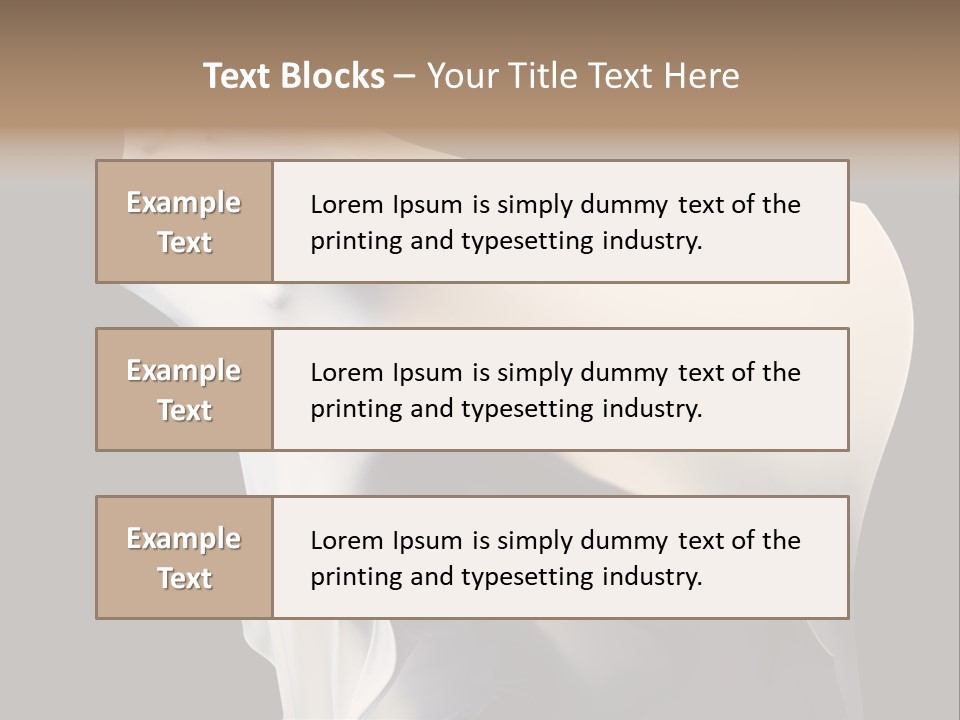 Stress White Fashion PowerPoint Template